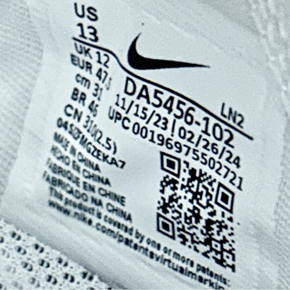 Nike Vapor Edge Pro 360 2 “White Silver” Men’s Size 8-13 Football Cleats - Picture 14 of 14